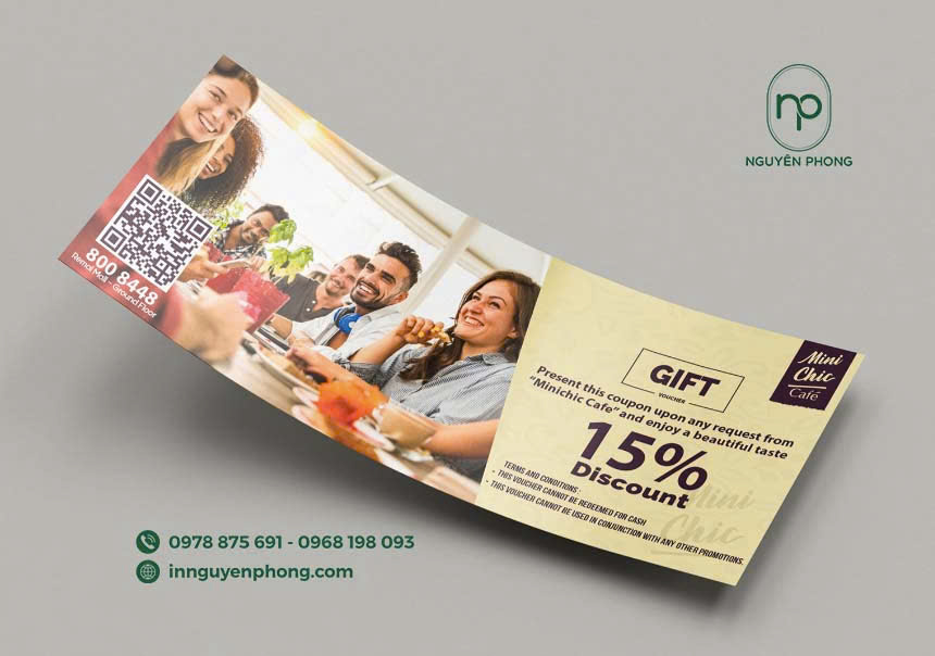 In voucher sắc nét chuyên nghiệp